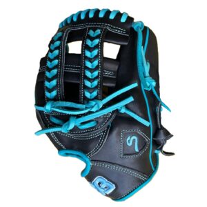 11.75" Dbl H-Weave All Black Teal Pro Edition