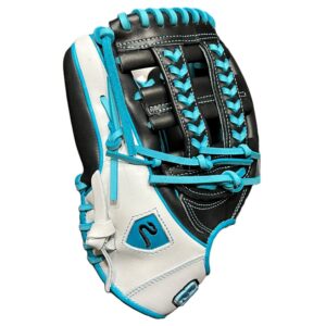 12.00" Dbl H-Weave Black Teal White Pro Edition (Lefty)